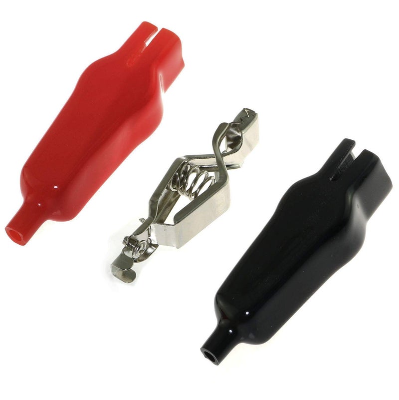 RuiLing 8-Pack 20A Insulated Alligator Clips Electric Circuit Test Testing Crocodile Clamps(4 Red+4 Black) - Image 3